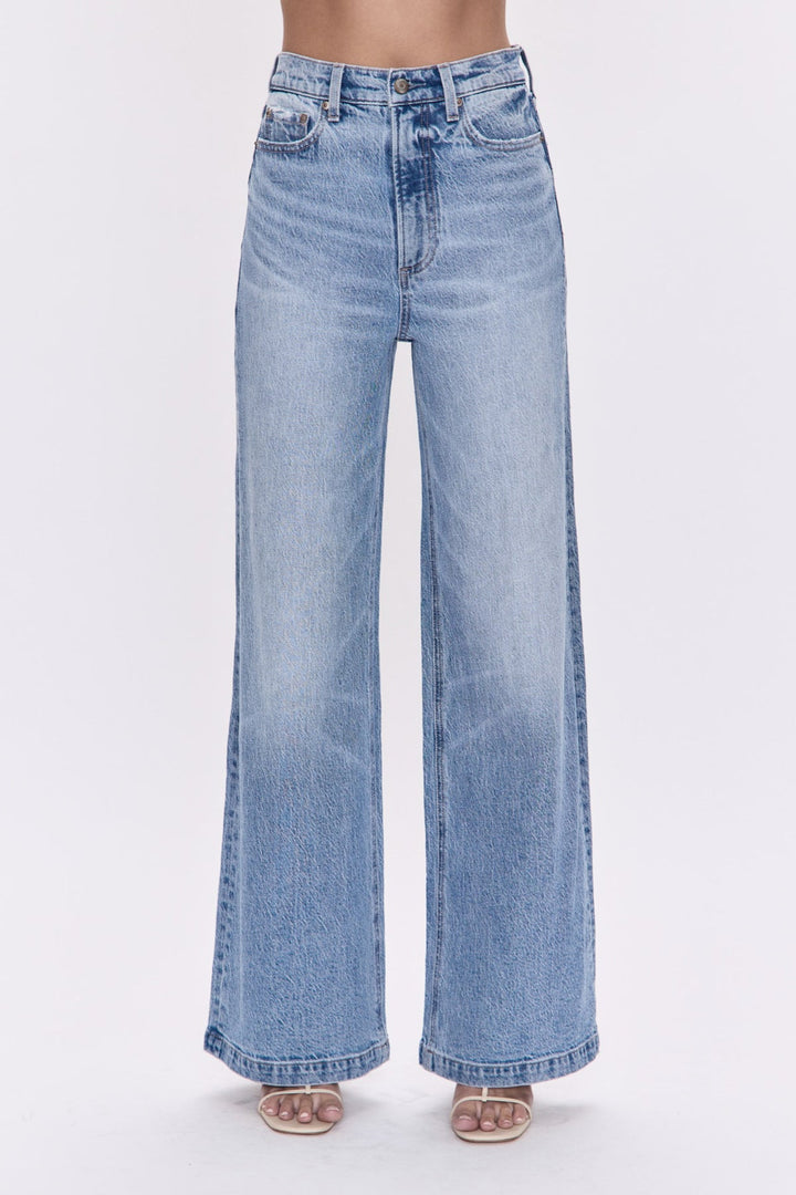 Pistola- PETITE LANA HIGH RISE ULTRA WIDE LEG JEAN - BREAK