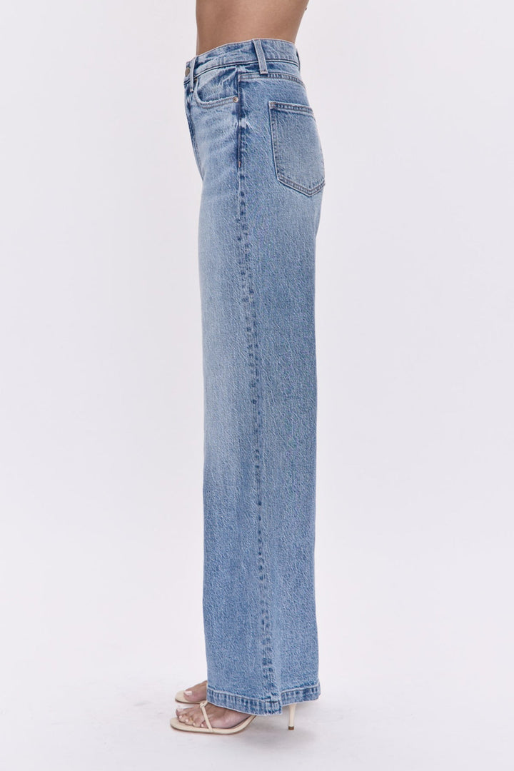 Pistola- PETITE LANA HIGH RISE ULTRA WIDE LEG JEAN - BREAK