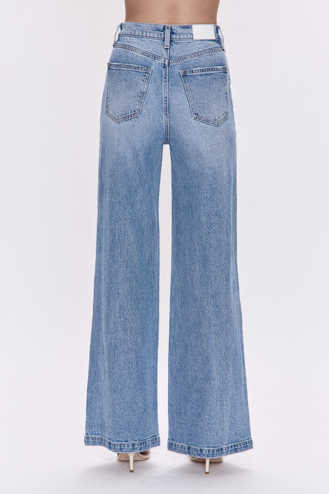 Pistola- PETITE LANA HIGH RISE ULTRA WIDE LEG JEAN - BREAK
