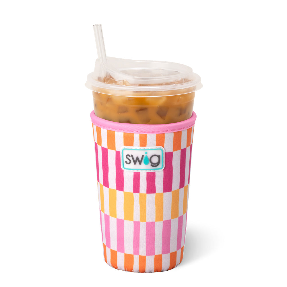 Swig: SHERBET STRIPE Medium Iced Cup Coolie