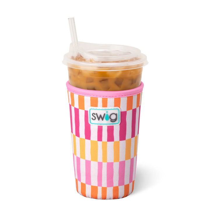 Swig: SHERBET STRIPE Medium Iced Cup Coolie