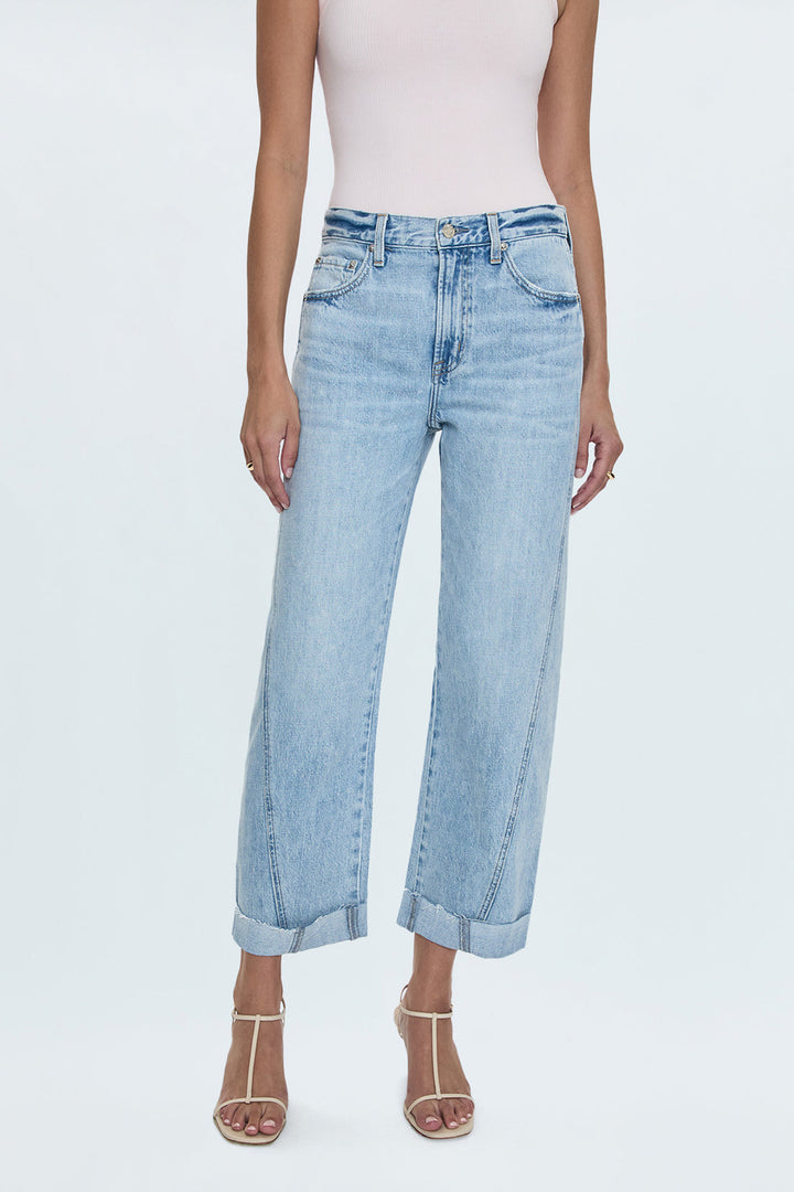 Pistola- KACEY MID RISE CUFFED STRAIGHT JEAN - BERKELEY