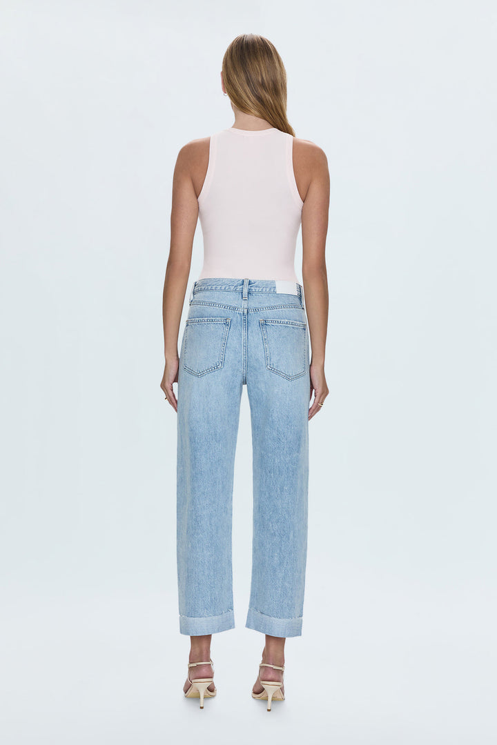Pistola- KACEY MID RISE CUFFED STRAIGHT JEAN - BERKELEY