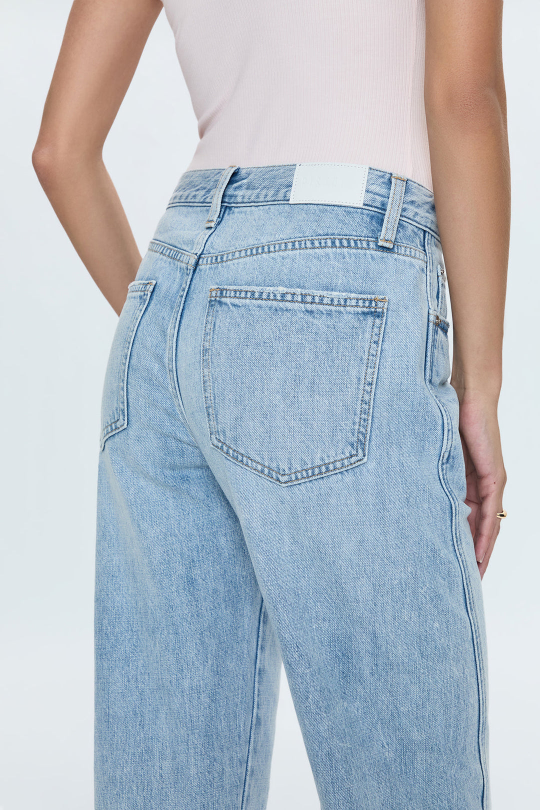 Pistola- KACEY MID RISE CUFFED STRAIGHT JEAN - BERKELEY