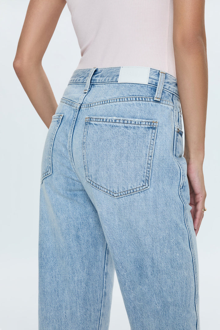 Pistola- KACEY MID RISE CUFFED STRAIGHT JEAN - BERKELEY