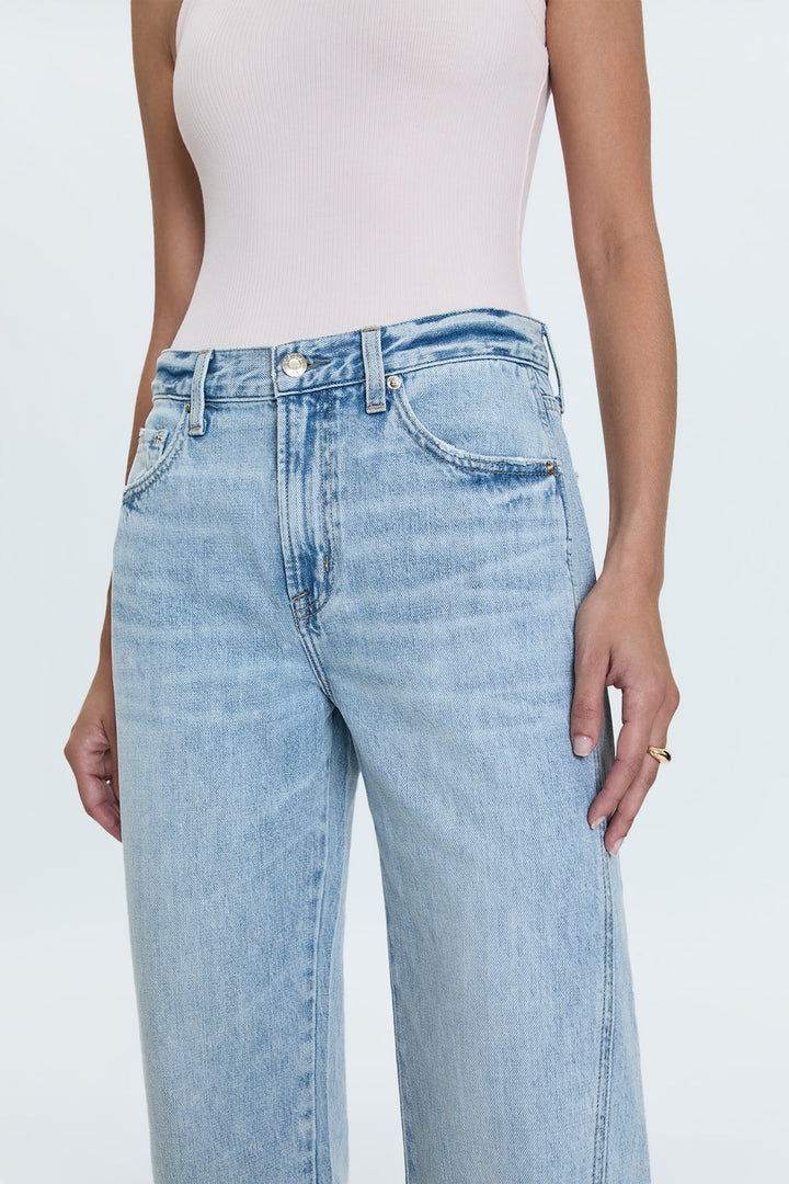 Pistola- KACEY MID RISE CUFFED STRAIGHT JEAN - BERKELEY