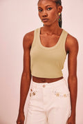 Green Basic Tank Top
