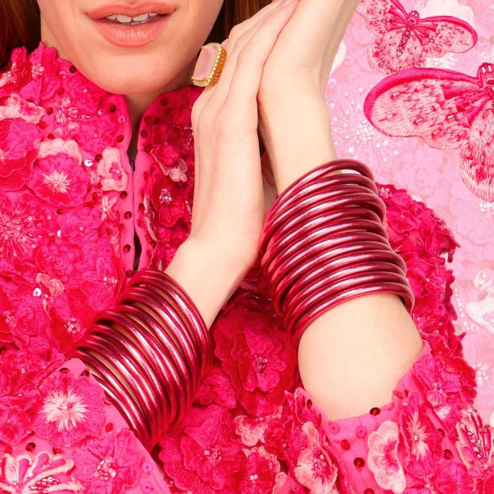 BudhaGirl- Pink All Weather Bangles