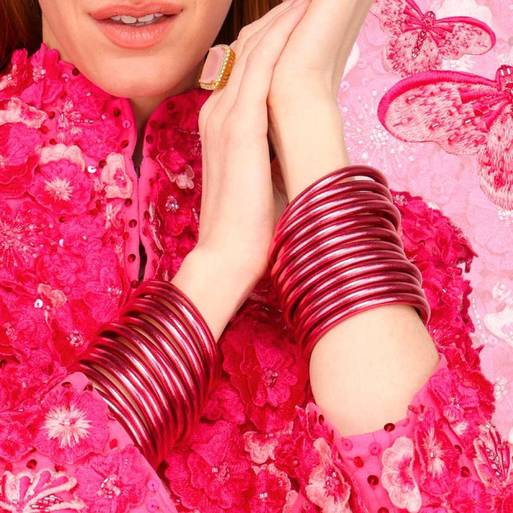 BudhaGirl- Pink All Weather Bangles