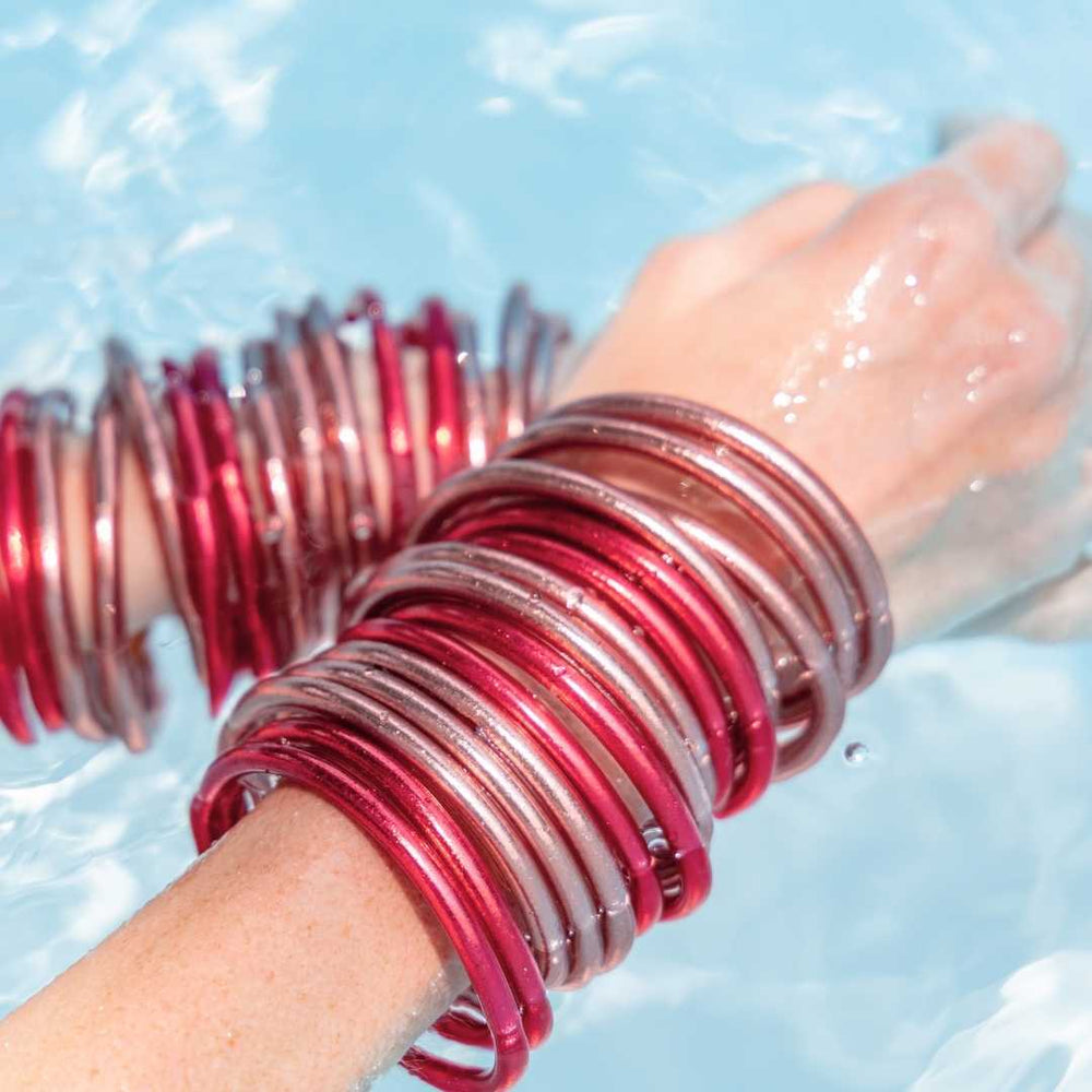 BudhaGirl- BDG Pink All Weather Bangles