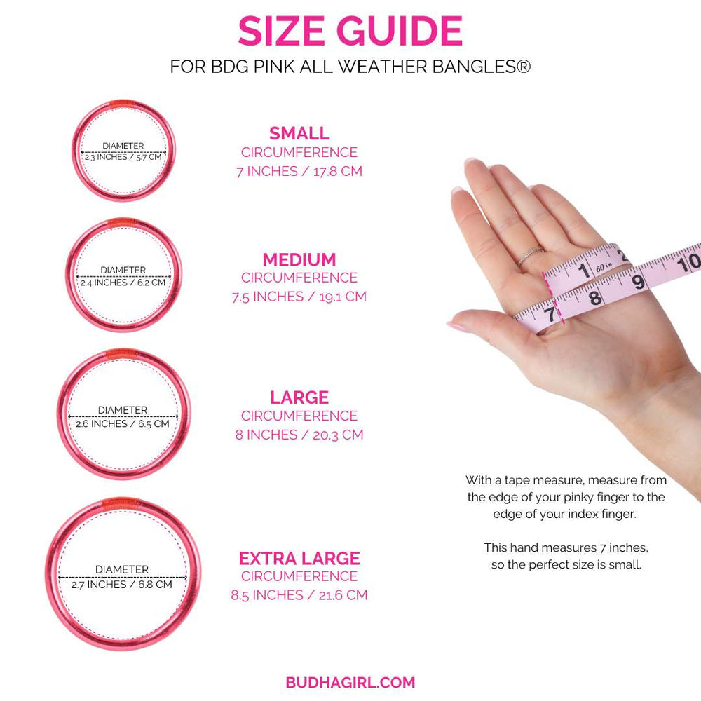 BudhaGirl- BDG Pink All Weather Bangles
