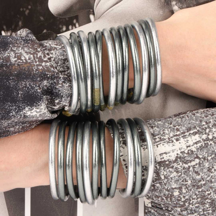 BuDHaGirl Graphite- All Weather Bangles