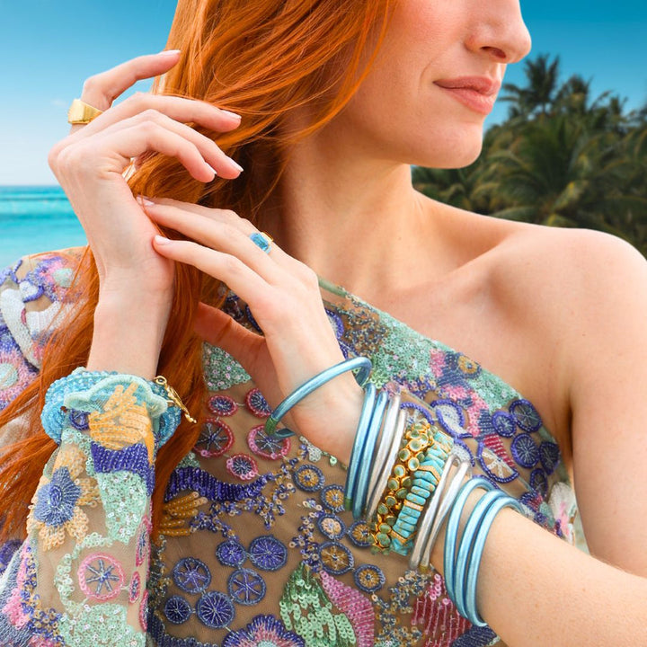 BudhaGirl-AZURE ALL WEATHER BANGLES