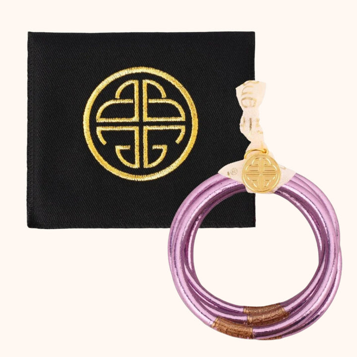 BudhaGirl- LILA ALL WEATHER BANGLES - SERENITY PRAYER