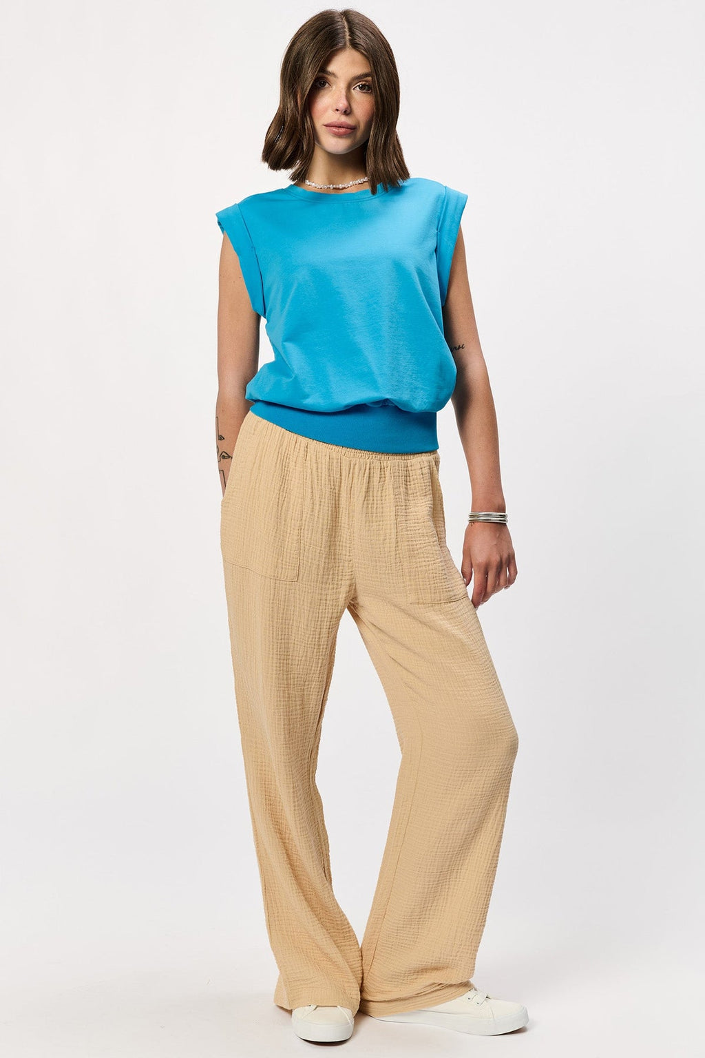 Reagan Top Malibu Blue