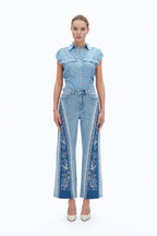 Patchwork Embroidered Jeans