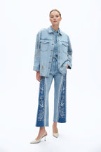 Patchwork Embroidered Jeans