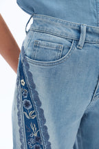 Patchwork Embroidered Jeans