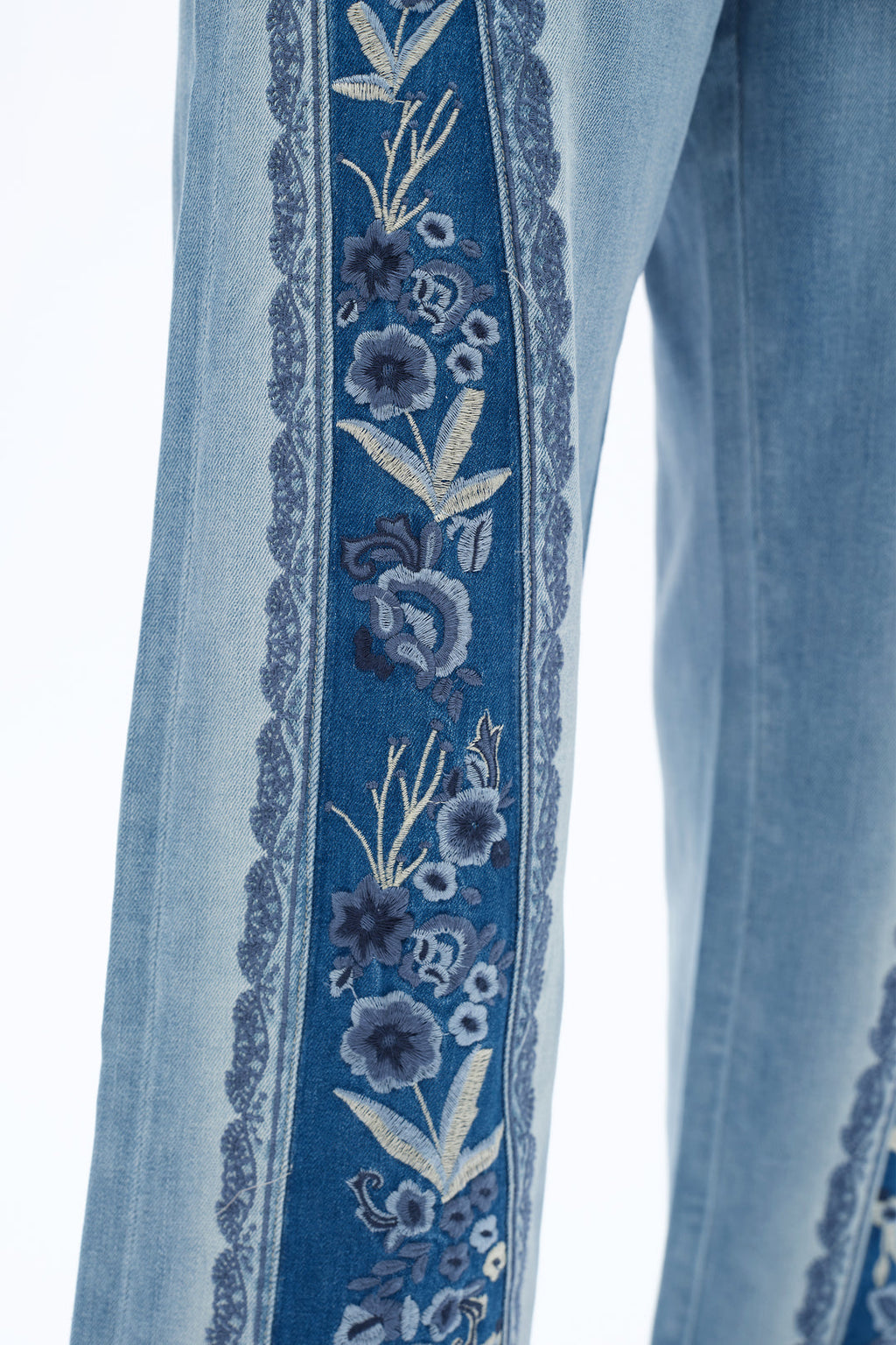 Patchwork Embroidered Jeans