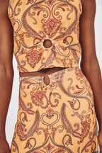 Paisley Ring Crop Top