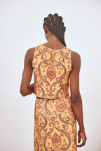 Paisley Ring Crop Top