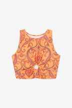 Paisley Ring Crop Top