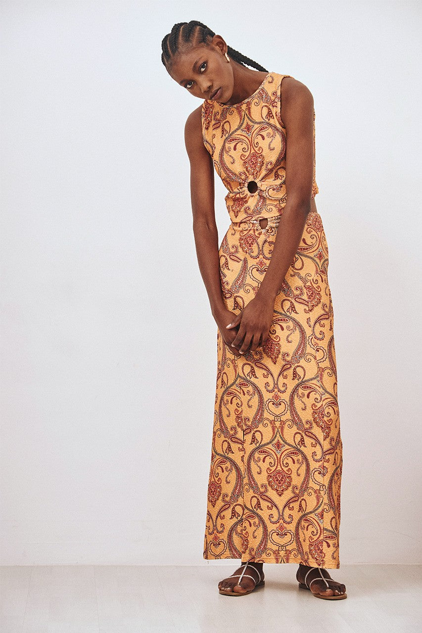 Ring Paisley Skirt