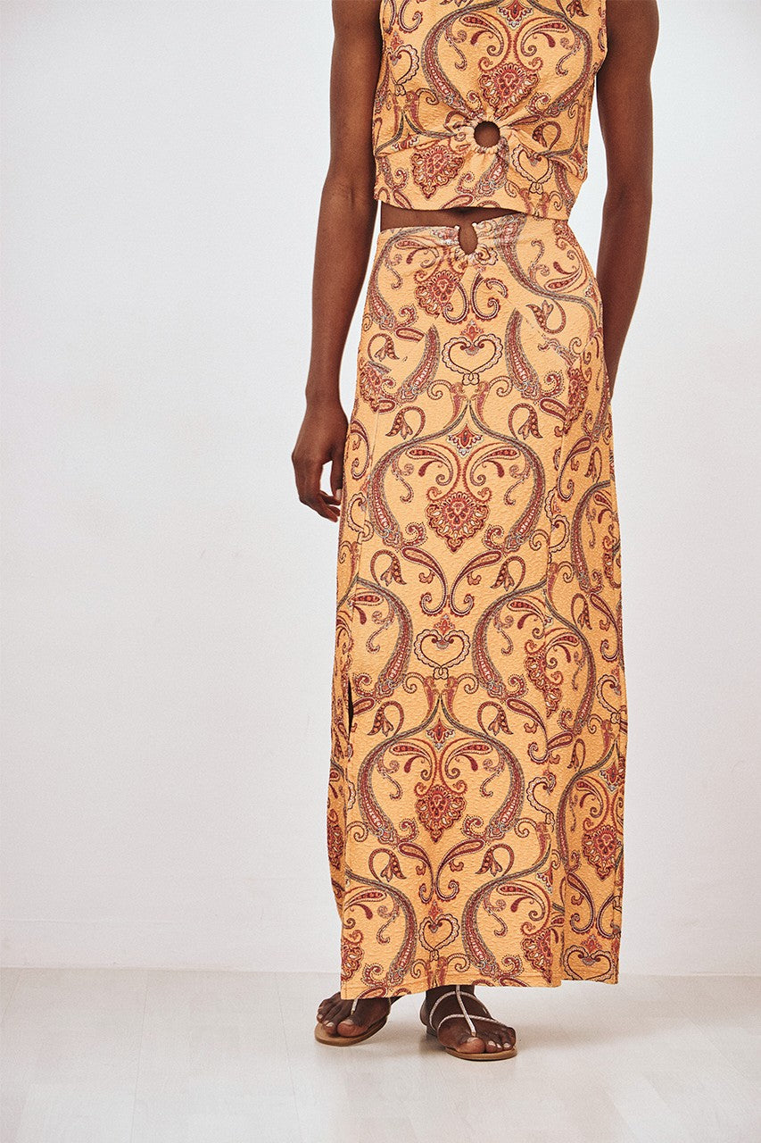 Ring Paisley Skirt