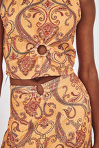 Ring Paisley Skirt