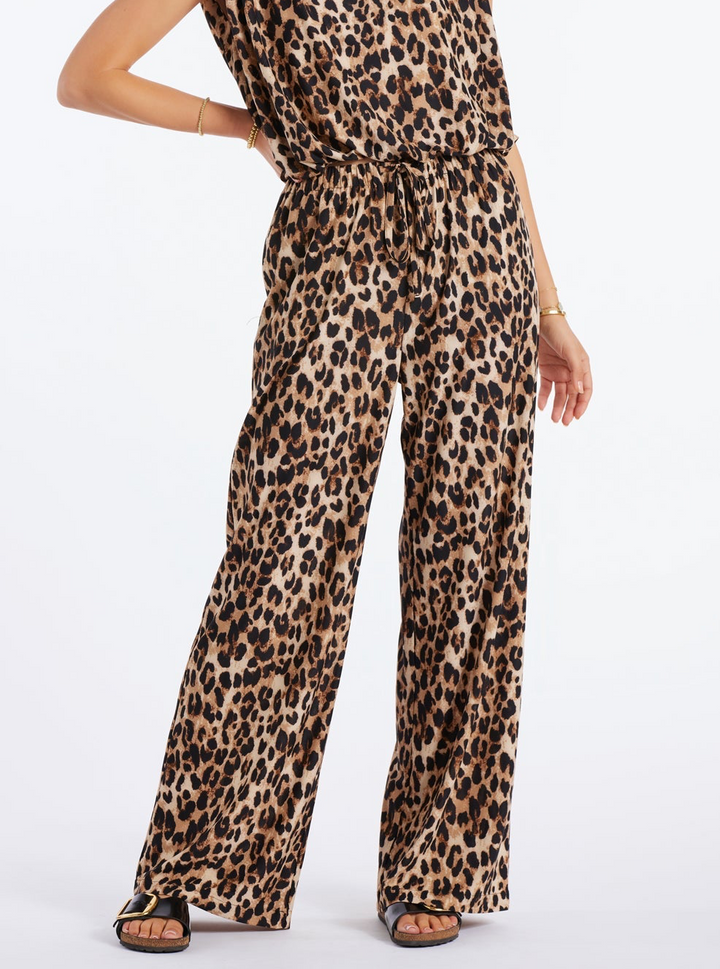 Serafina Drawstring Leopard Pant