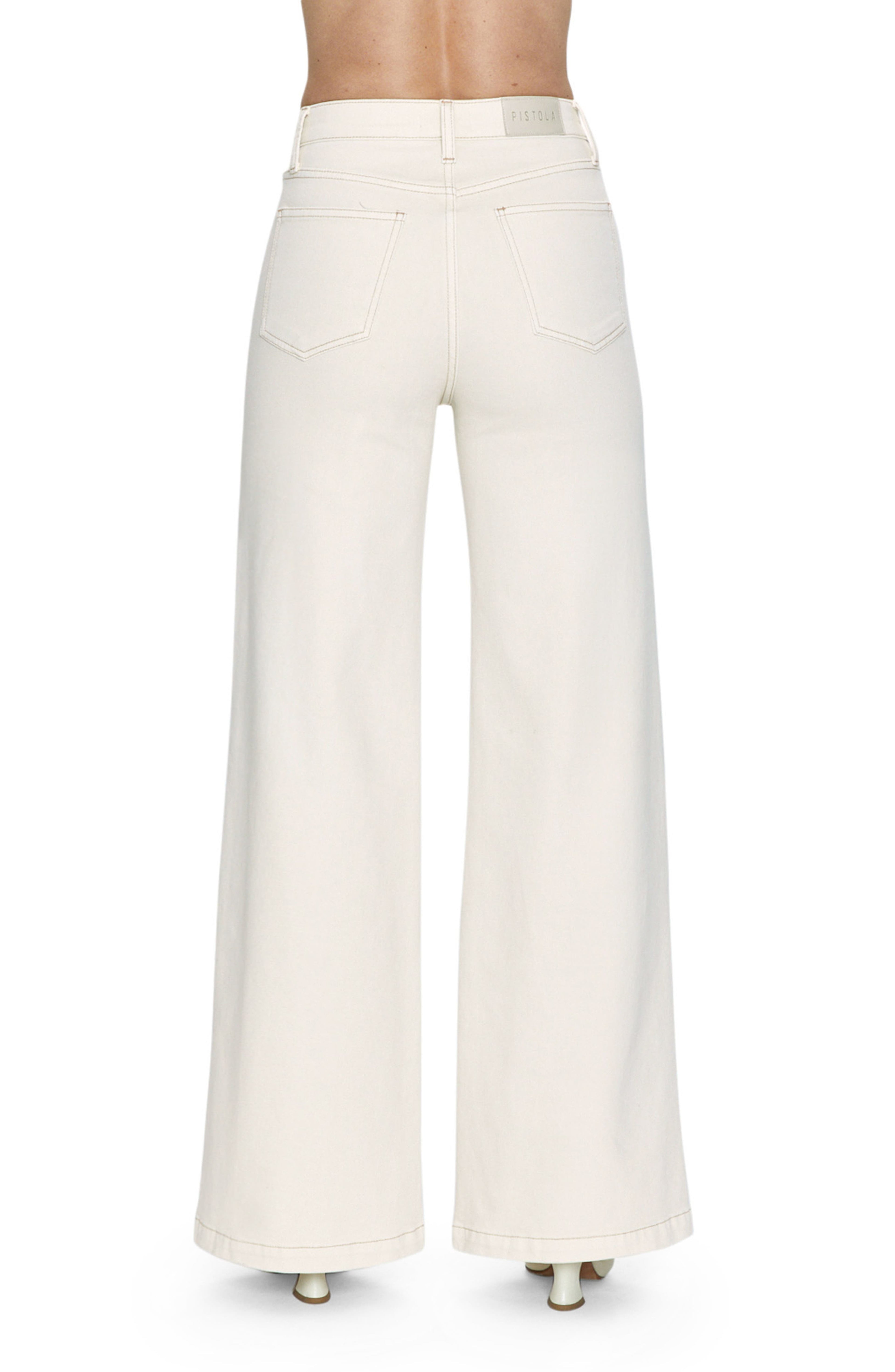 Pistola- Lana High Rise Ultra Wide Leg- Ecru