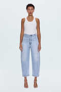 Pistola- Blair High Rise Seamed Barrel Jean- Pristine