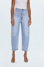 Pistola- Blair High Rise Seamed Barrel Jean- Pristine