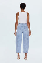Pistola- Blair High Rise Seamed Barrel Jean- Pristine