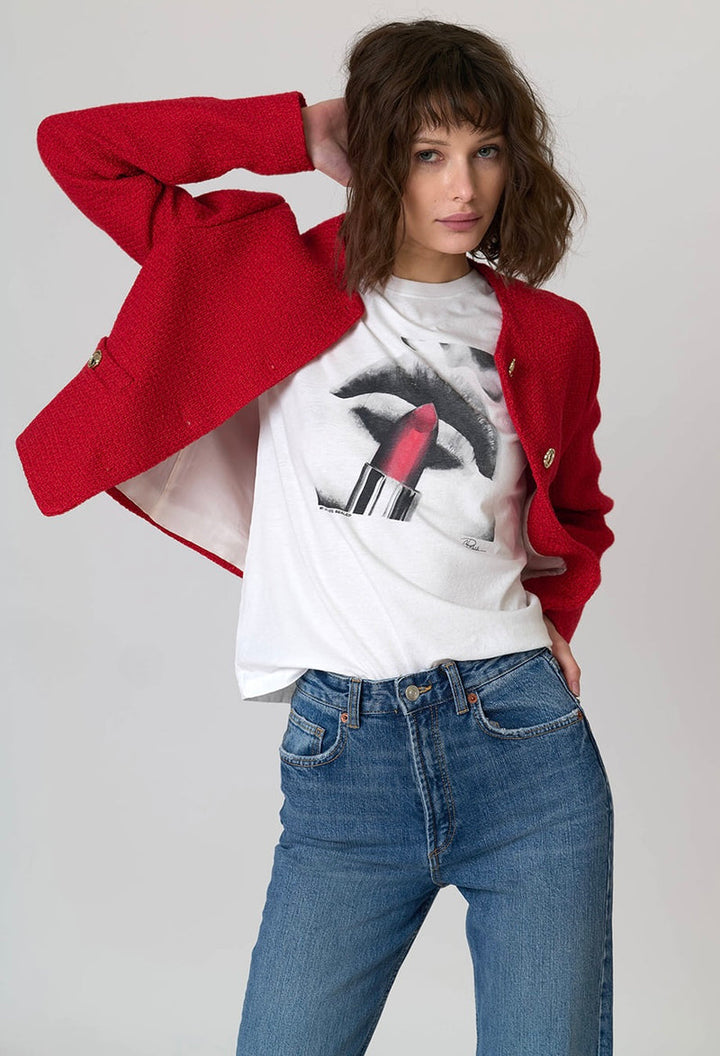 MY LIPS ARE SEALED MUSHIE TEE