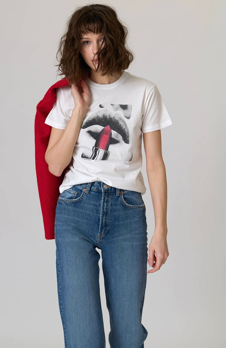 MY LIPS ARE SEALED MUSHIE TEE