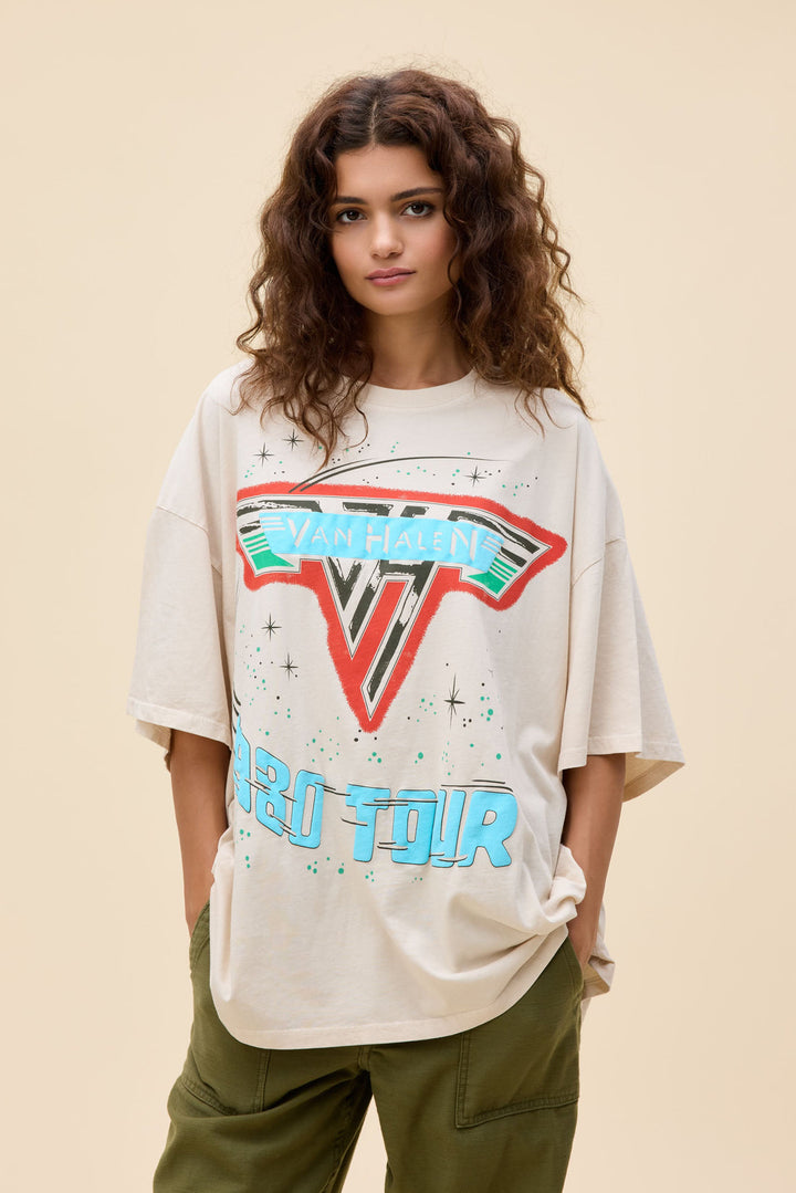 VAN HALEN 1980 TOUR OS TEE