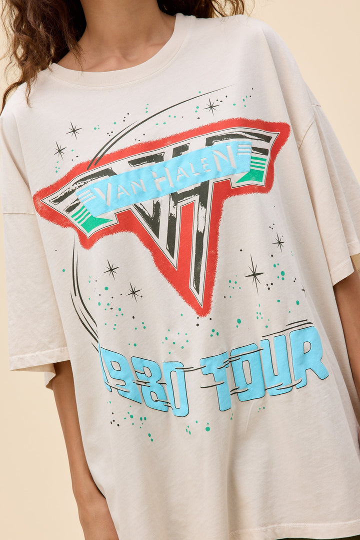 VAN HALEN 1980 TOUR OS TEE