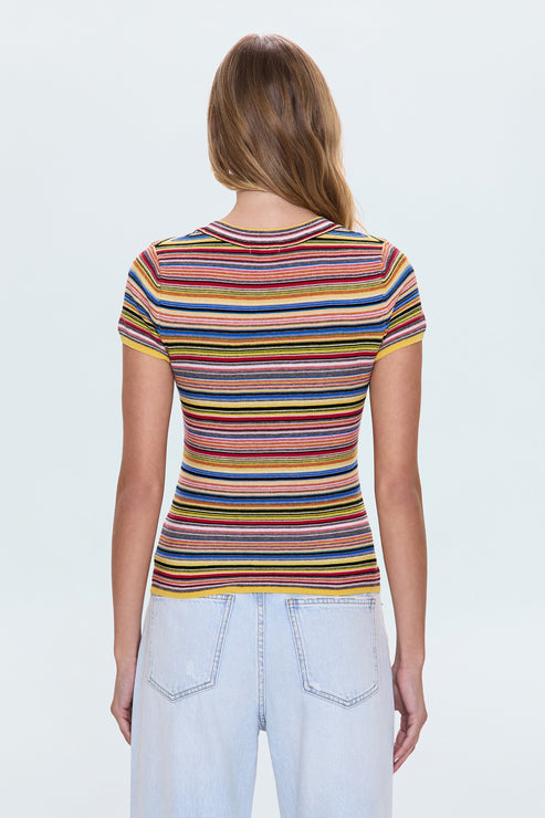 Pistola- SELENE SWEATER TEE - MULTI STRIPE