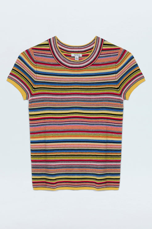 Pistola- SELENE SWEATER TEE - MULTI STRIPE