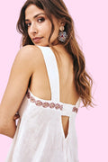 White Jacquard Top