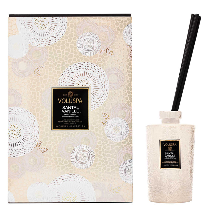 Voluspa- SANTAL VANILLE
LUXE REED DIFFUSER