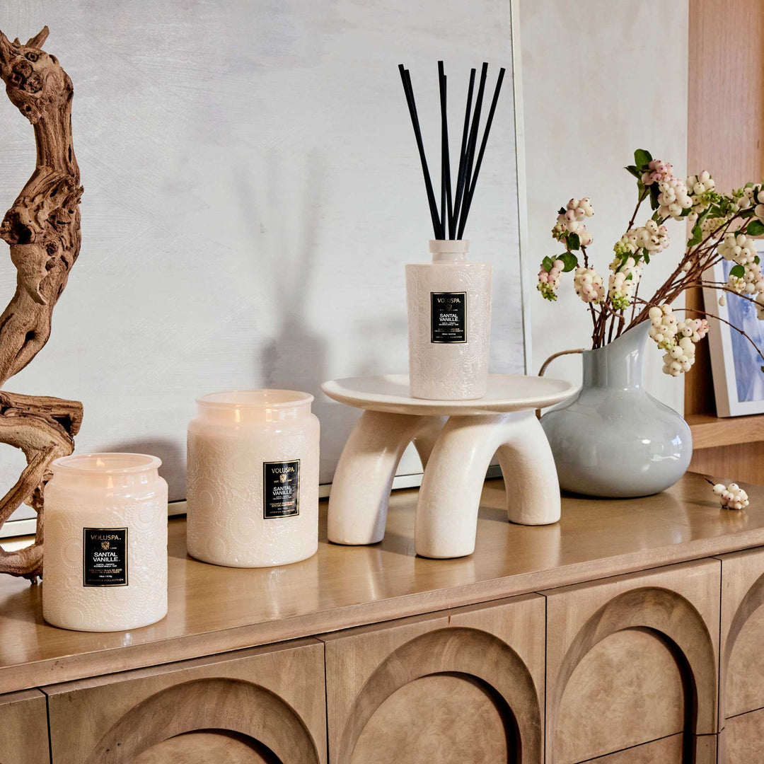 Voluspa- SANTAL VANILLE
LUXE REED DIFFUSER