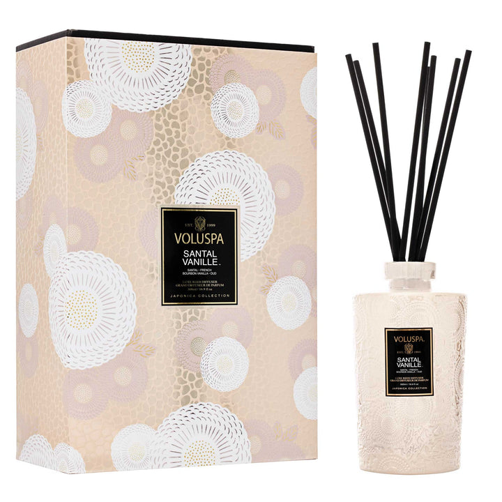 Voluspa- SANTAL VANILLE
LUXE REED DIFFUSER
