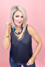 Midnight Lace Camisole Tank