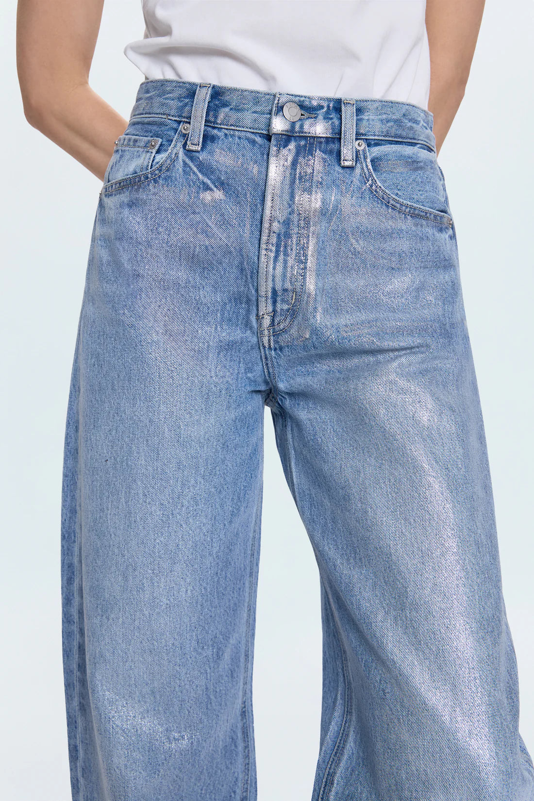 Pistola- Wes High Rise Barrel Jean- Spellbound