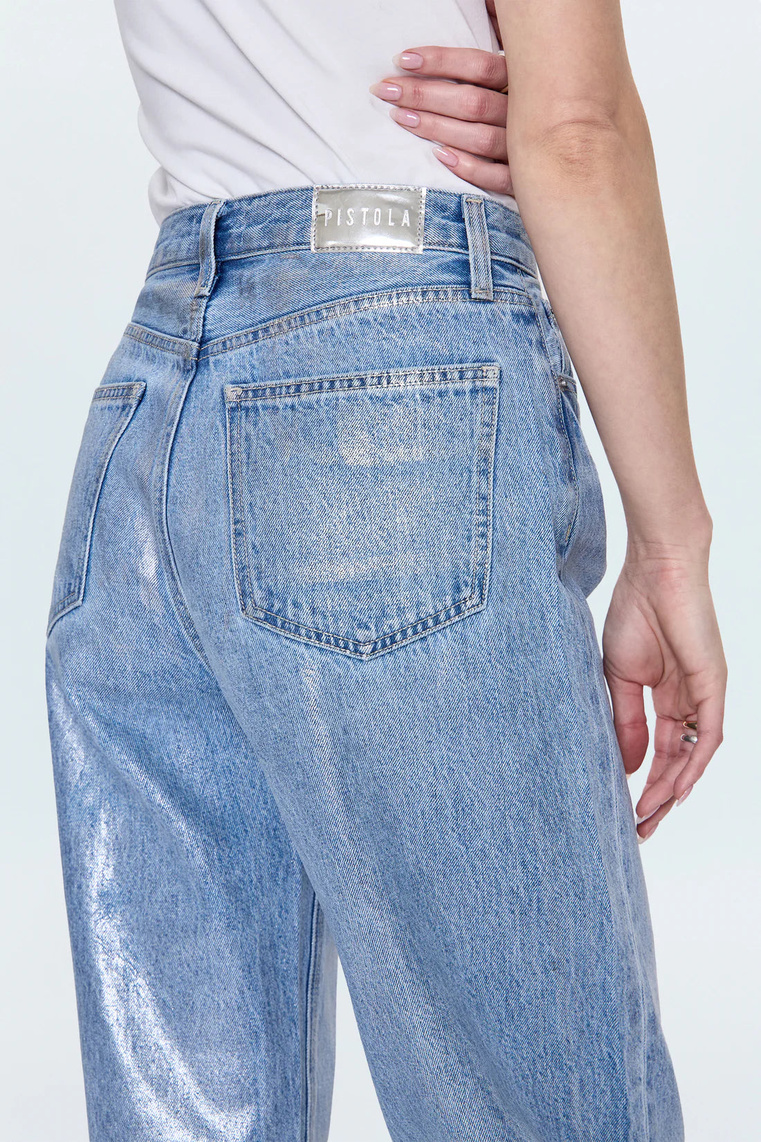 Pistola- Wes High Rise Barrel Jean- Spellbound