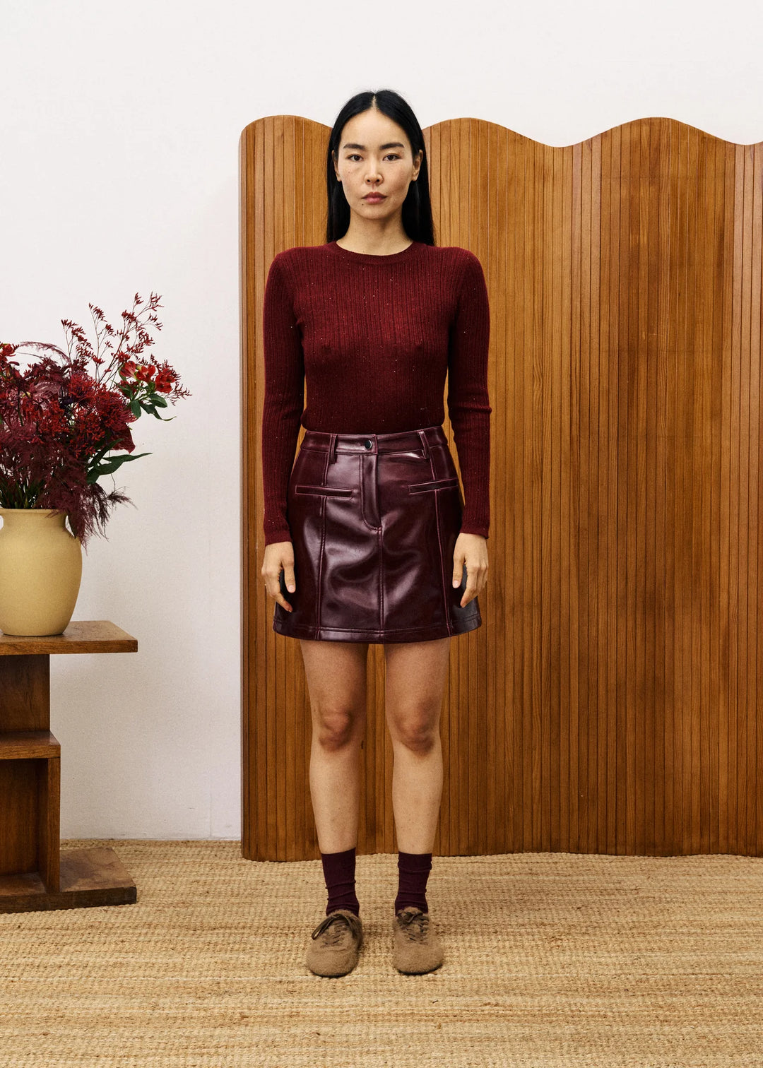 GERANIUM BORDEAUX SWEATER