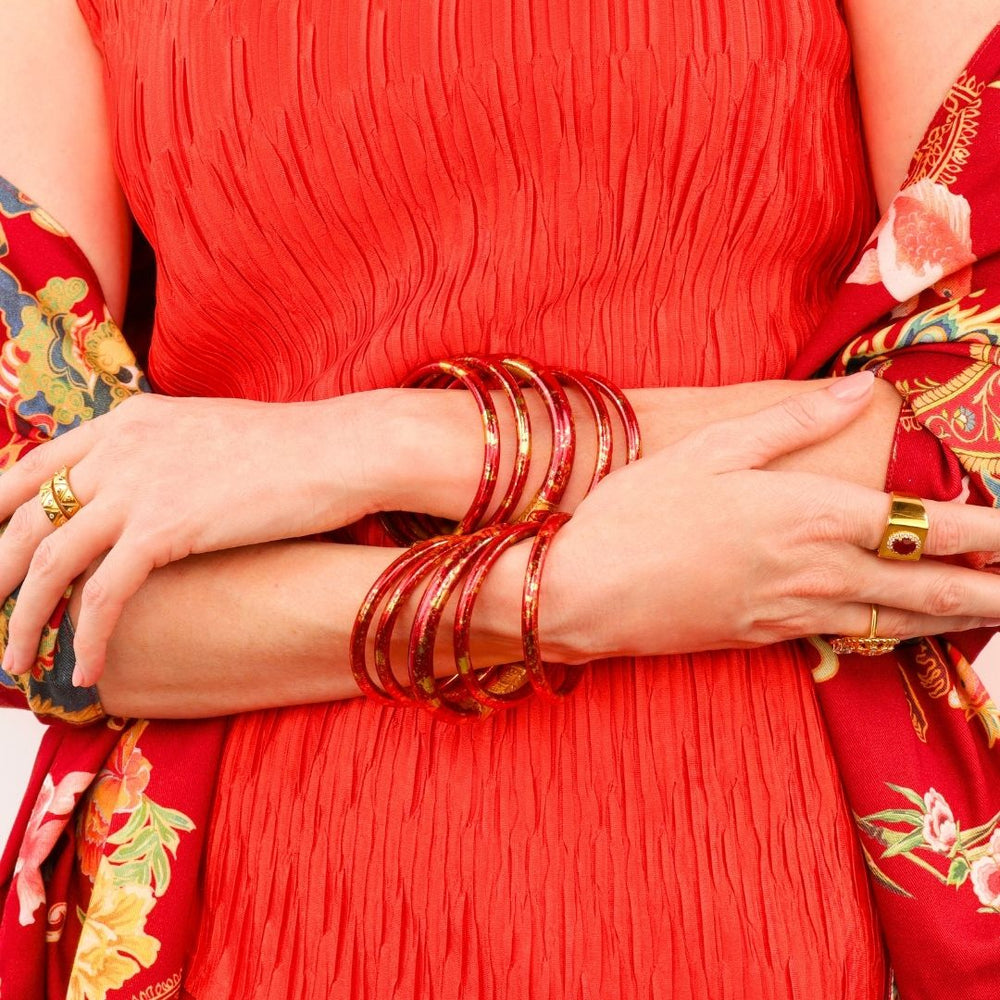 BudhaGirl-KOI TZUBBIE ALL WEATHER BANGLE: Multiple Colors