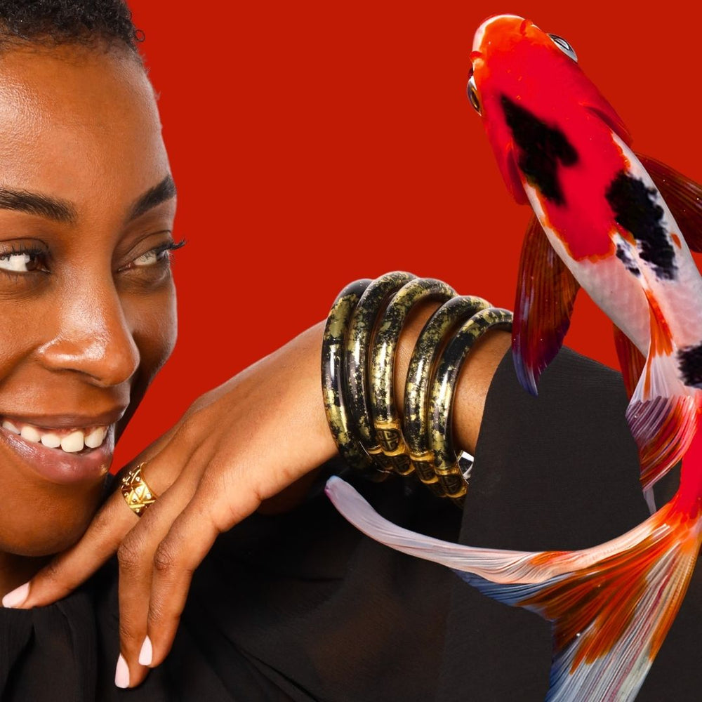 BudhaGirl-KOI TZUBBIE ALL WEATHER BANGLE: Multiple Colors